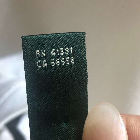 Vintage L-RL White Crew Tee Shirt 90s Y2K Size Small - Picture 10 of 11